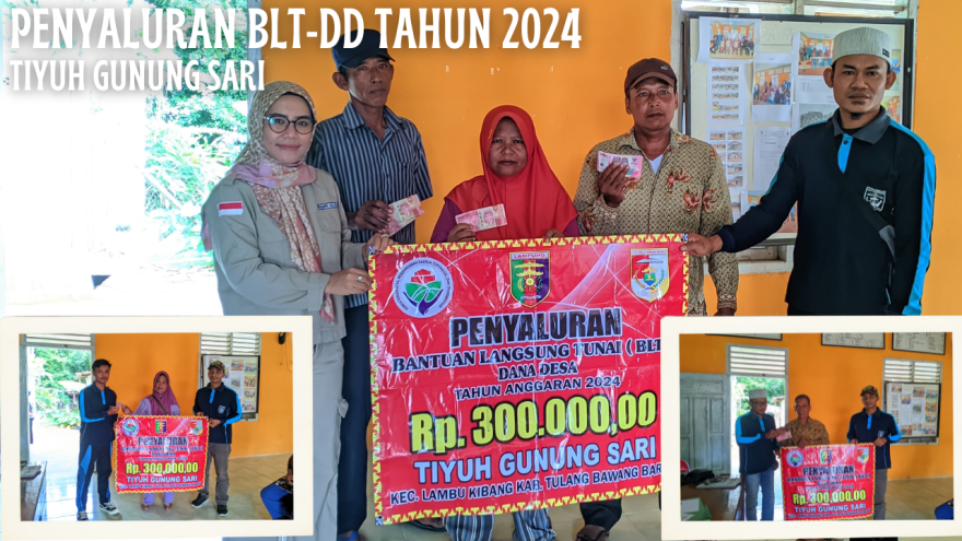 Penyaluran BLT-DD  Tiyuh Gunung Sari Tahun 2024